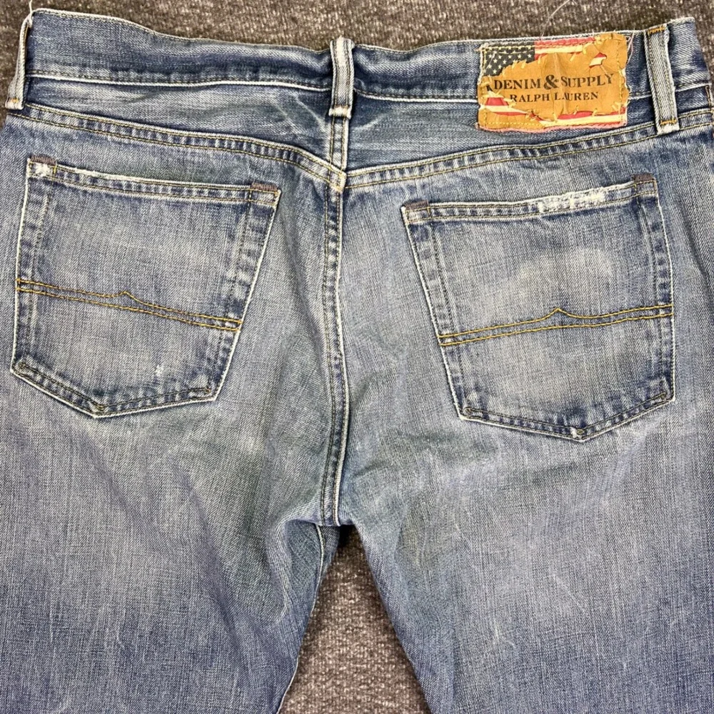 Denim & Supply Ralph Lauren Jeans Men 34x30 Blue Bootcut Casual Distressed Denim